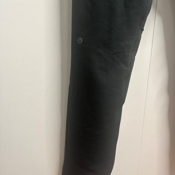 Lululemon Black Fleece-Lined Jogger Sweatpants Drawstring Athleisure - Picture 6 of 9